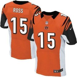 Cheap John Ross Bengals Jersey From China 2017 draft Elite Orange #15