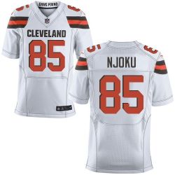 Cheap David Njoku Browns Jersey From China 2017 draft Elite White #85