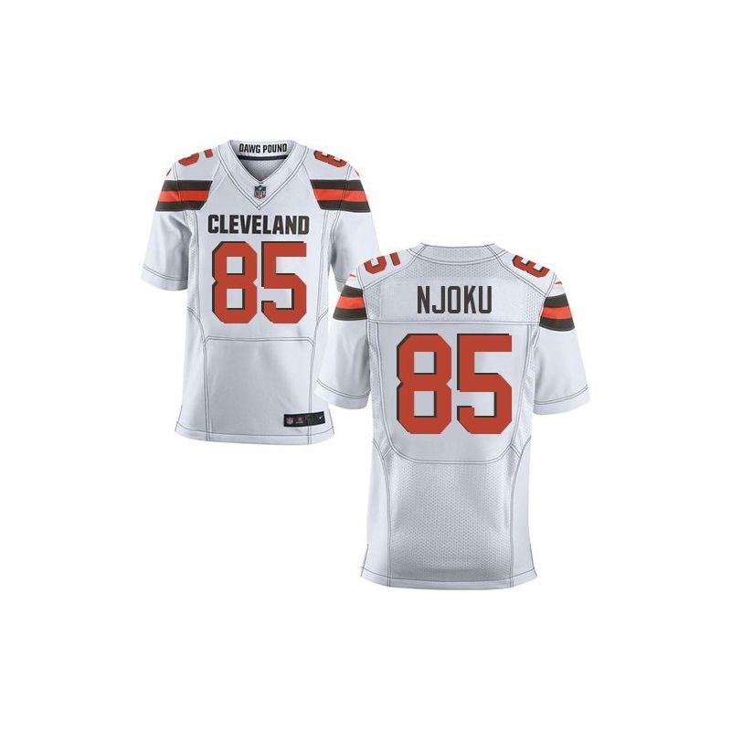 Cheap David Njoku Browns Jersey From China 2017 draft Elite White #85