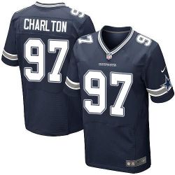 Cheap Taco Charlton Cowboys Jersey From China 2017 draft Elite Blue #97