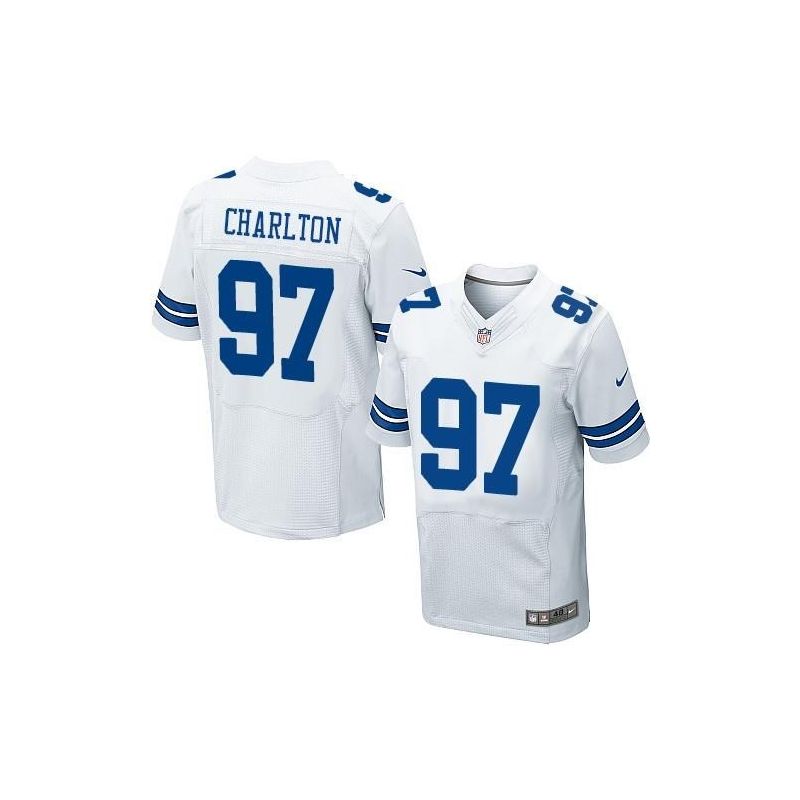 Cheap Taco Charlton Cowboys Jersey From China 2017 draft Elite White #97