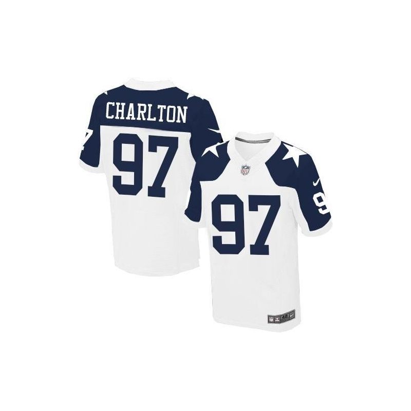Cheap Taco Charlton Cowboys Jersey From China 2017 draft Elite White Thanksgiving #97