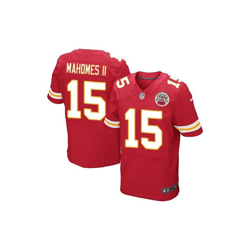 Cheap Patrick Mahomes II Chiefs Jersey From China 2017 draft Elite Red #15