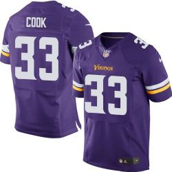 Cheap Dalvin Cook Vikings Jersey From China 2017 draft Elite Purple #33