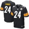 Cheap James Conner Steelers Jersey From China 2017 draft Elite Black #24