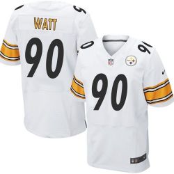 Cheap TJ Watt Steelers Jersey From China 2017 draft Elite White #90