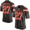 Cheap Jabrill Peppers Browns Jersey From China 2017 draft Game Brown #27 in Men Women Youth Size