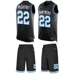 Cheap Christian McCaffrey Panthers Tank Top Suit From China 2017 draft Black #22