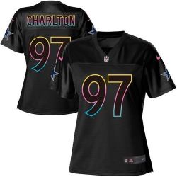 Cheap Taco Charlton Cowboys Women Jersey From China 2017 draft Black Fashion #97