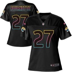 Cheap Leonard Fournette Jaguars Women Jersey From China 2017 draft Black Fashion #27