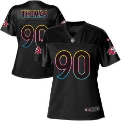 Cheap Solomon Thomas 49ers Women Jersey From China 2017 draft Black Fashion #90