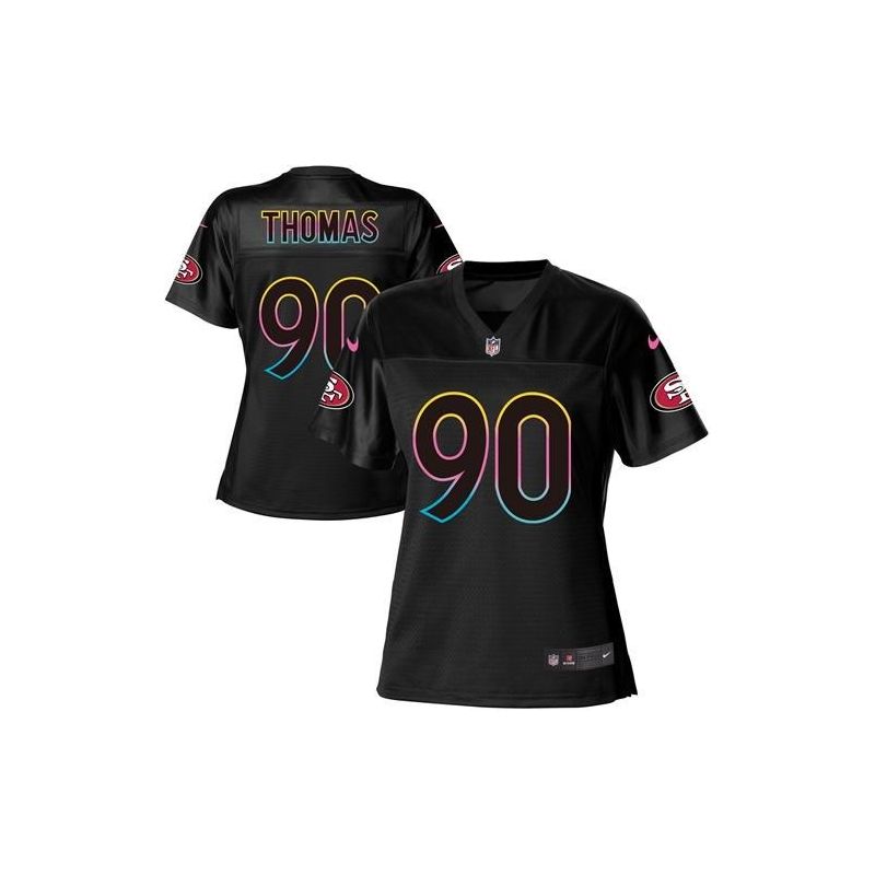 Cheap Solomon Thomas 49ers Women Jersey From China 2017 draft Black Fashion #90