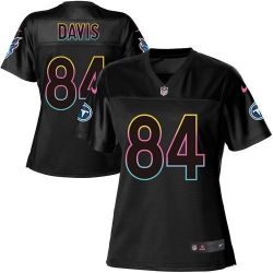 Cheap Corey Davis Titans Women Jersey From China 2017 draft Black Fashion #84