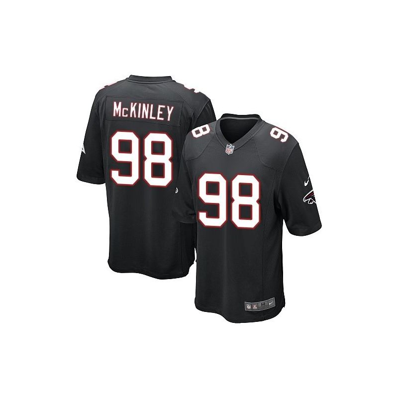 Cheap Takkarist McKinley Falcons Jersey From China 2017 draft Game Black #98