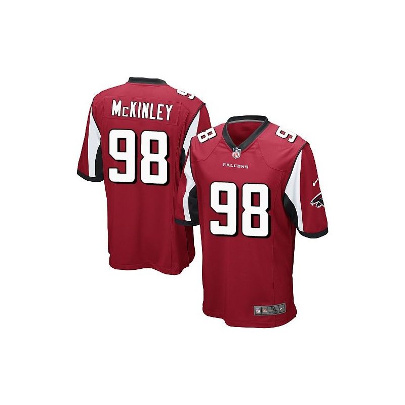 Cheap Takkarist McKinley Falcons Jersey From China 2017 draft Game Red #98