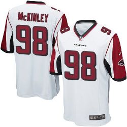 Cheap Takkarist McKinley Falcons Jersey From China 2017 draft Game White #98