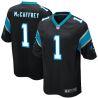 Cheap Christian McCaffrey Panthers Jersey From China 2017 draft Game Black #1