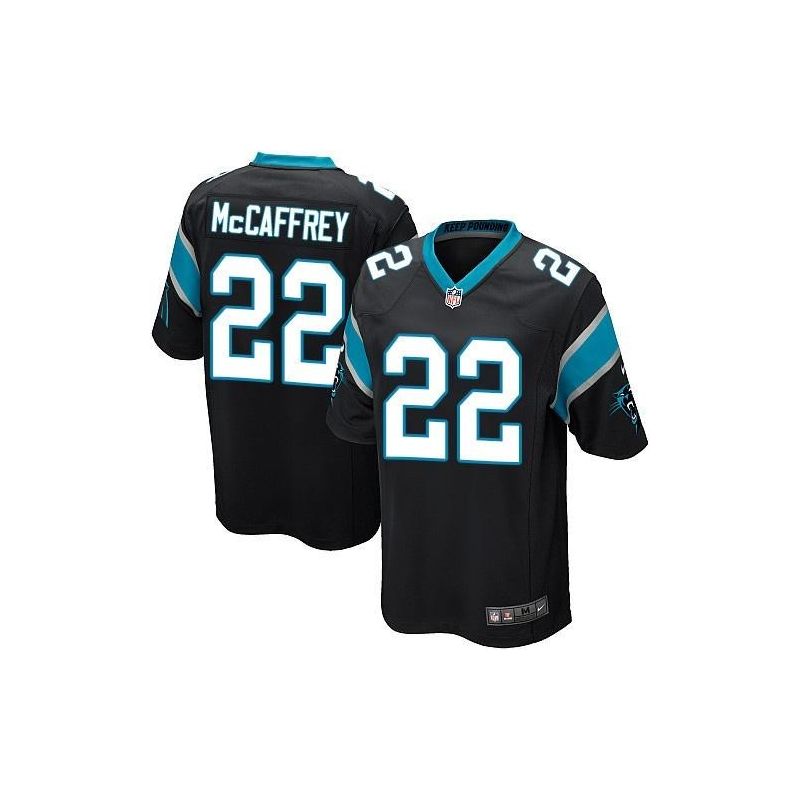 Cheap Christian McCaffrey Panthers Jersey From China 2017 draft Game Black #22