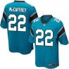 Cheap Christian McCaffrey Panthers Jersey From China 2017 draft Game Blue #22