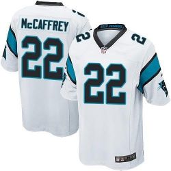 Cheap Christian McCaffrey Panthers Jersey From China 2017 draft Game White #22
