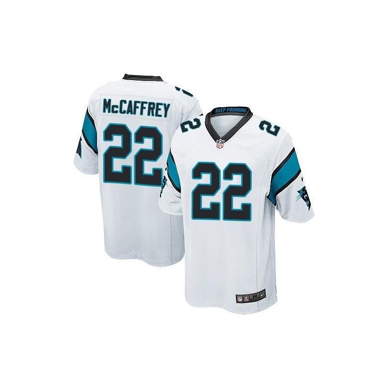 Cheap Christian McCaffrey Panthers Jersey From China 2017 draft Game White #22