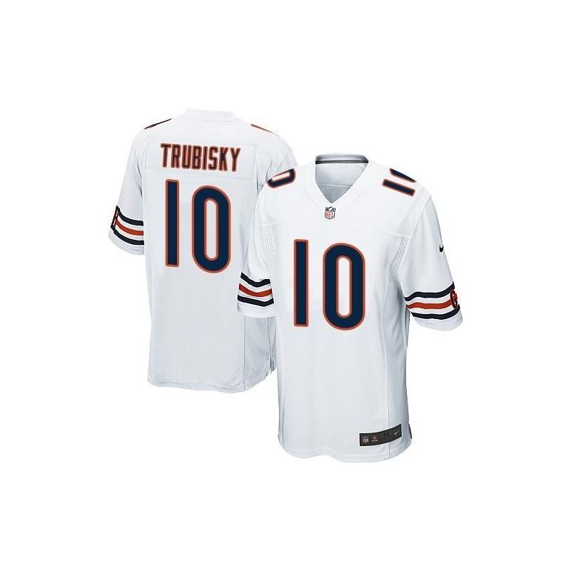 Cheap Mitchell Trubisky Bears Jersey From China 2017 draft Game White #10