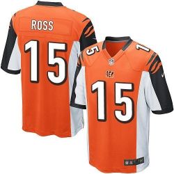 Cheap John Ross Bengals Jersey From China 2017 draft Game Orange #15