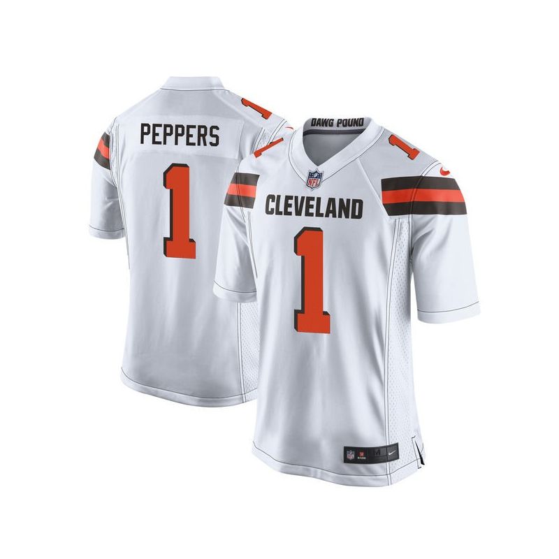 Cheap Jabrill Peppers Browns Jersey From China 2017 draft Game White #1