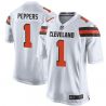 Cheap Jabrill Peppers Browns Jersey From China 2017 draft Game White #1