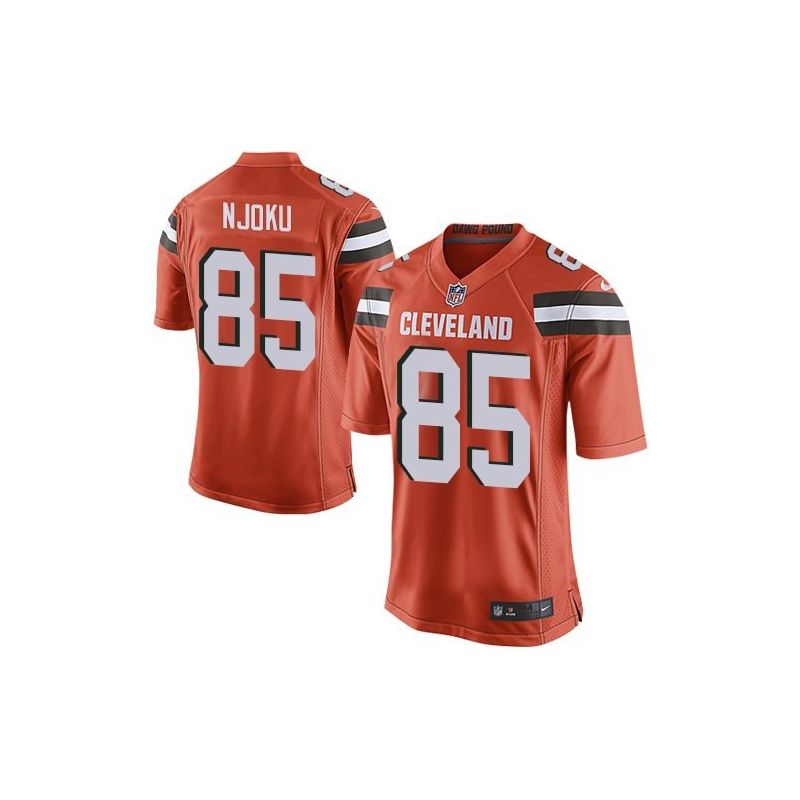 Cheap David Njoku Browns Jersey From China 2017 draft Game Orange #85