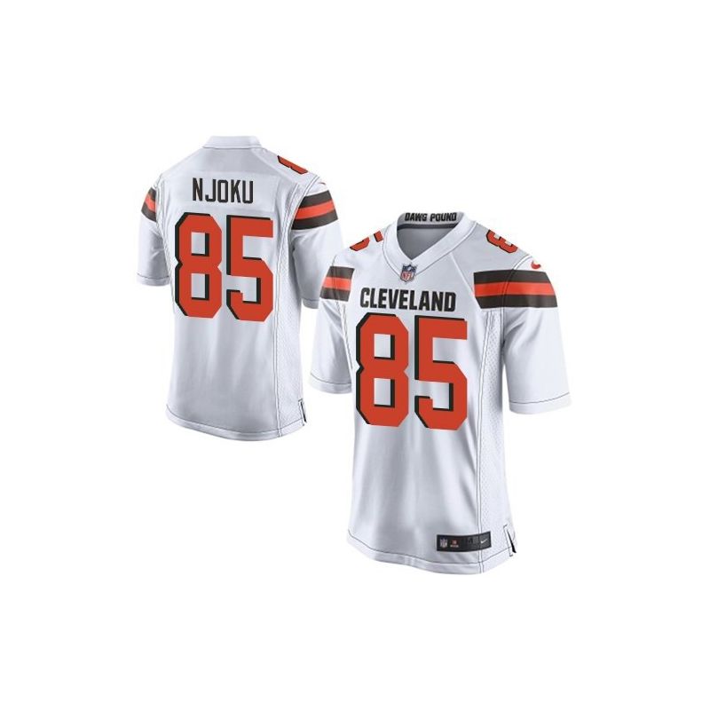 Cheap David Njoku Browns Jersey From China 2017 draft Game White #85