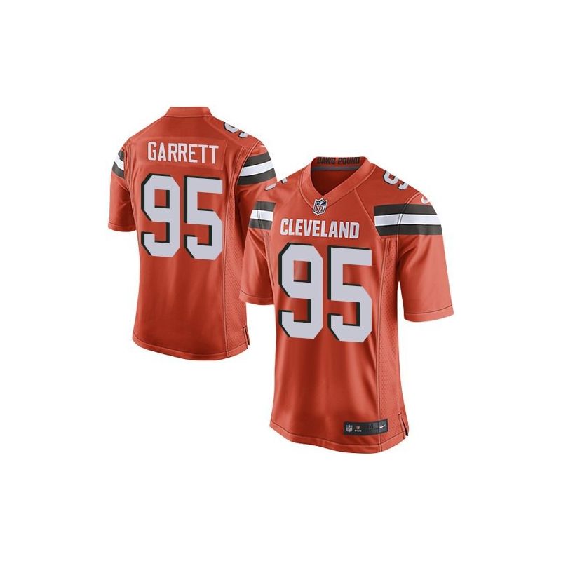 Cheap Myles Garrett Browns Jersey From China 2017 draft Game Orange #95