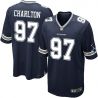 Cheap Taco Charlton Cowboys Jersey From China 2017 draft Game Blue #97