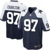 Cheap Taco Charlton Cowboys Jersey From China 2017 draft Game Blue Thanksgiving #97
