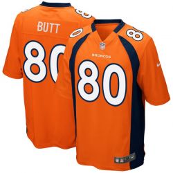 Cheap Jake Butt Broncos Jersey From China 2017 draft Game Orange #80