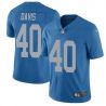 Cheap Jarrad Davis Lions Jersey From China 2017 draft Game Blue #40