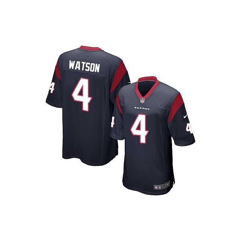 Cheap Deshaun Watson Texans Jersey From China 2017 draft Game Navy #4