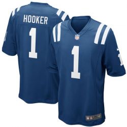 Cheap Malik Hooker Colts Jersey From China 2017 draft Game Royal Blue #1