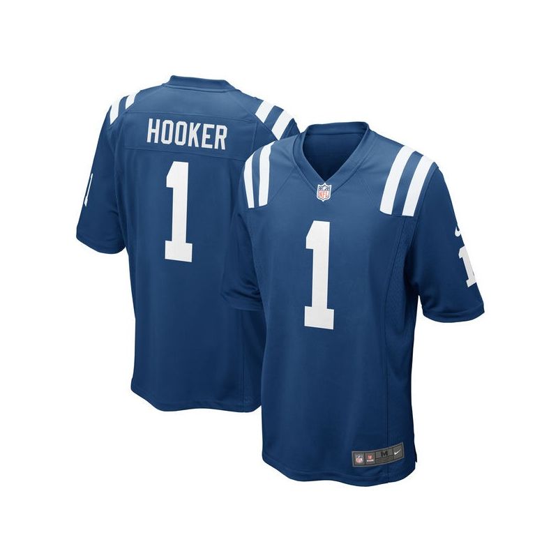 Cheap Malik Hooker Colts Jersey From China 2017 draft Game Royal Blue #1