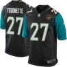 Cheap Leonard Fournette Jaguars Jersey From China 2017 draft Game Black #27