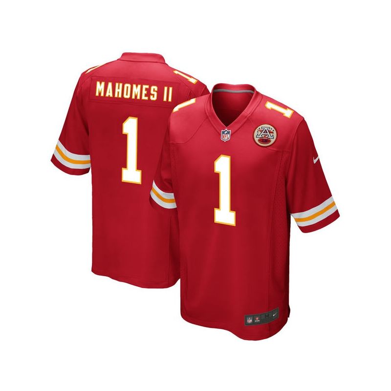 Cheap Patrick Mahomes II Chiefs Jersey From China 2017 draft Game Red #1