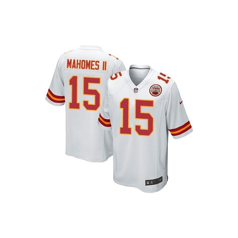 Cheap Patrick Mahomes II Chiefs Jersey From China 2017 draft Game White #15