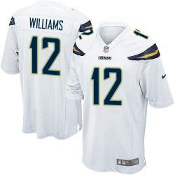 Cheap Mike Williams Chargers Jersey From China 2017 draft Game White #12