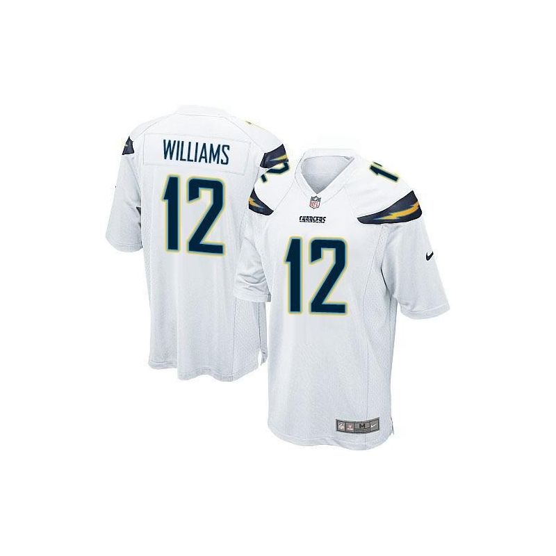 Cheap Mike Williams Chargers Jersey From China 2017 draft Game White #12