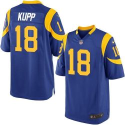 Cheap Cooper Kupp Rams Jersey From China 2017 draft Game Royal Blue #18