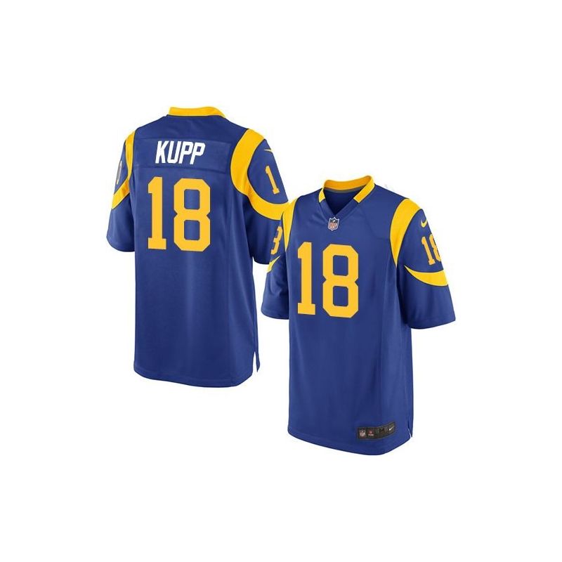 Cheap Cooper Kupp Rams Jersey From China 2017 draft Game Royal Blue #18