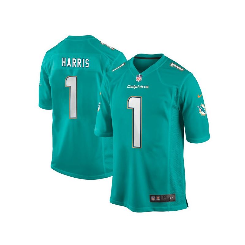 Cheap Charles Harris Dolphins Jersey From China 2017 draft Game Aqua #1