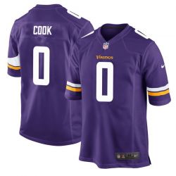 Cheap Dalvin Cook Vikings Jersey From China 2017 draft Game Purple #0