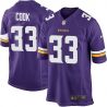 Cheap Dalvin Cook Vikings Jersey From China 2017 draft Game Purple #33