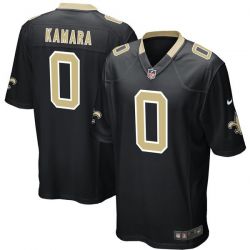 Cheap Alvin Kamara Saints Jersey From China 2017 draft Game Black #0